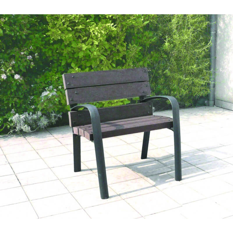 Fauteuil plastique recyclé BLEUVÉRA direct urbain